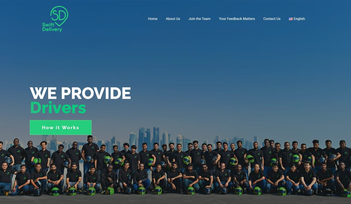 WordPress Website for Delivery & Logistics Company