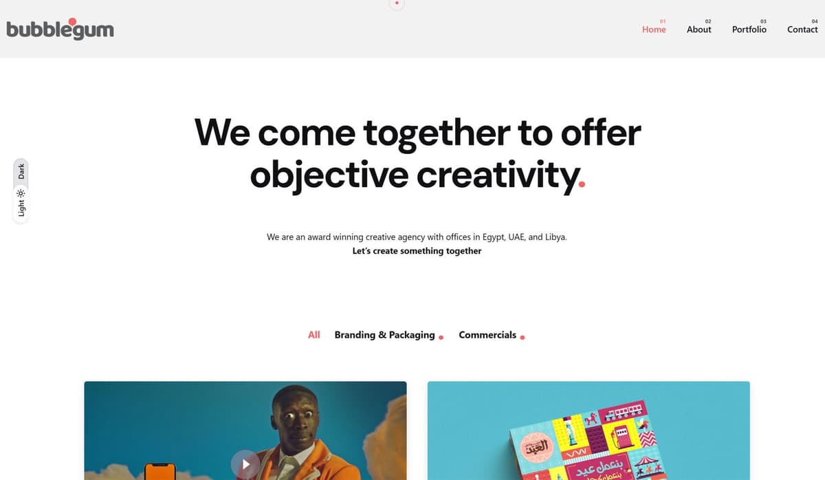 WordPress Website for Creative Agency